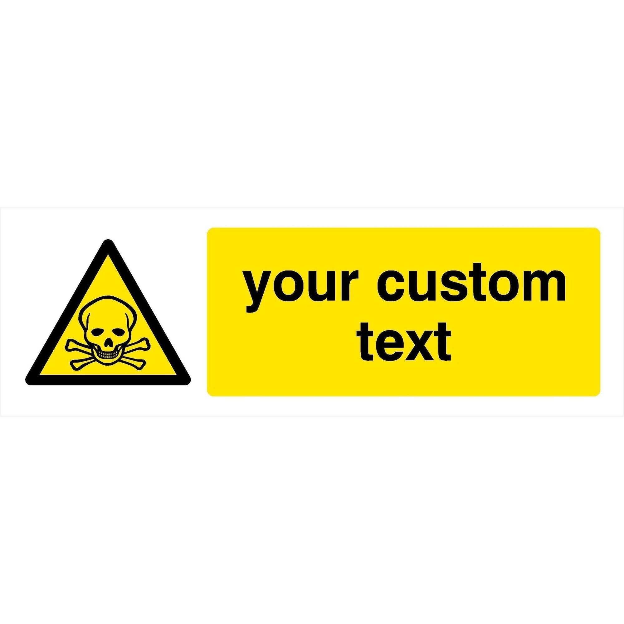 Custom Chemical Danger (Gas) Sign