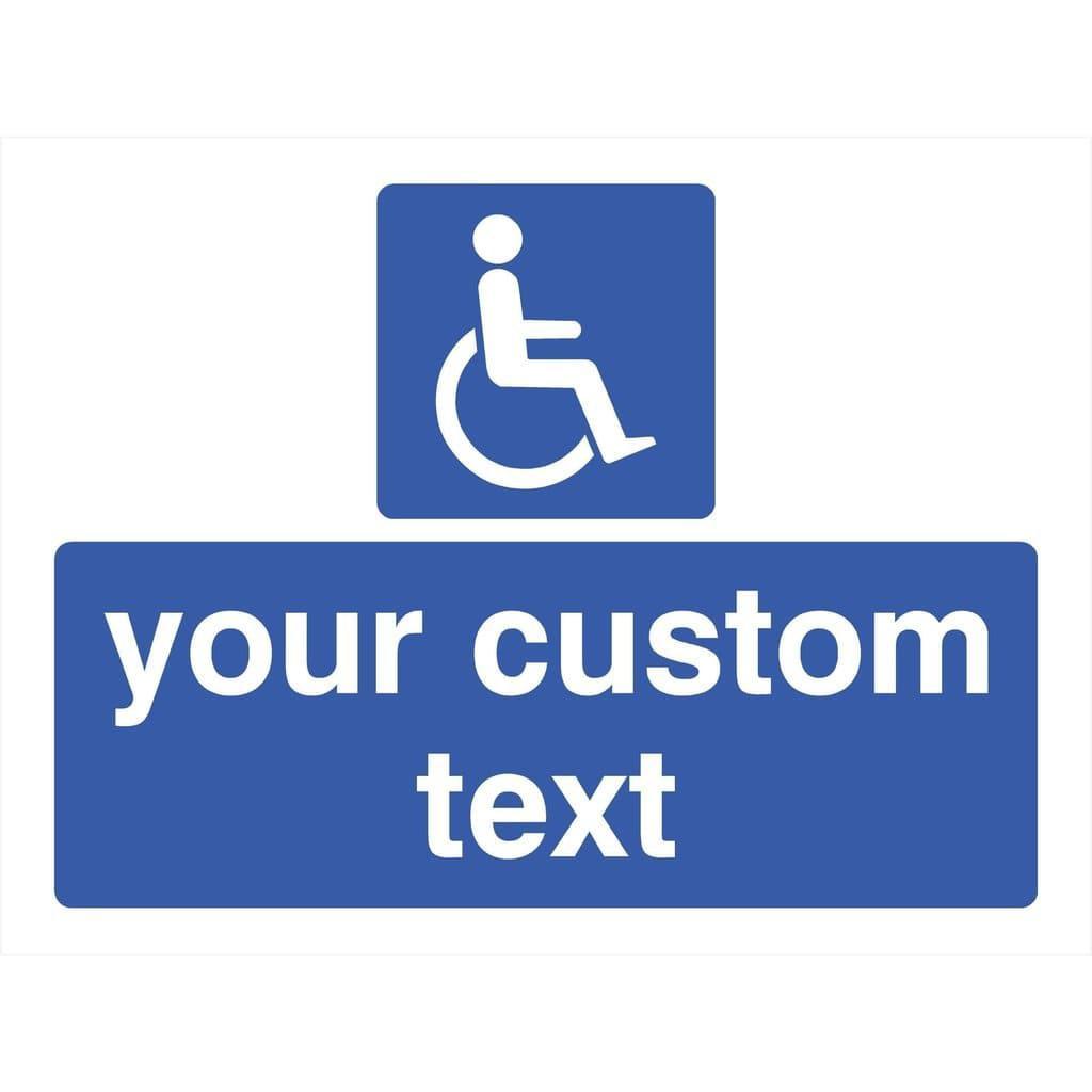 Custom Disabled Parking Sign