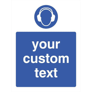 Custom Ear Protectors Sign