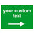 Custom Green Sign Right Arrow