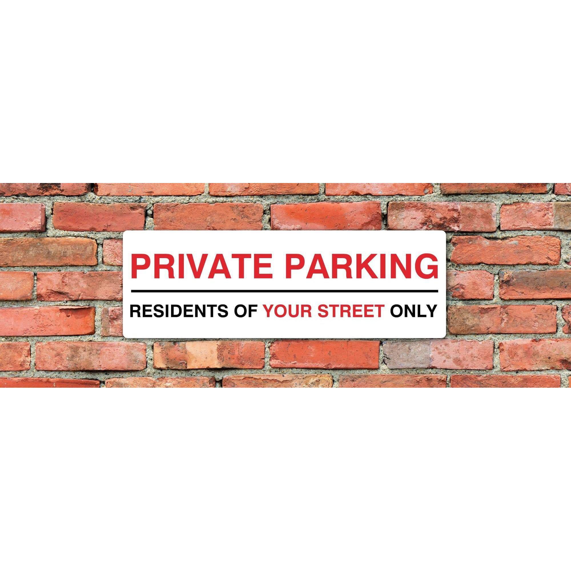 Custom Landscape Parking Sign