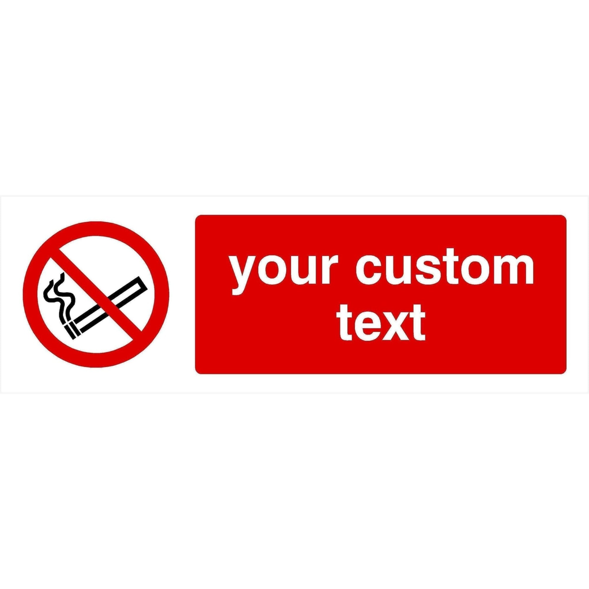 Custom No Smoking Sign | Landscape