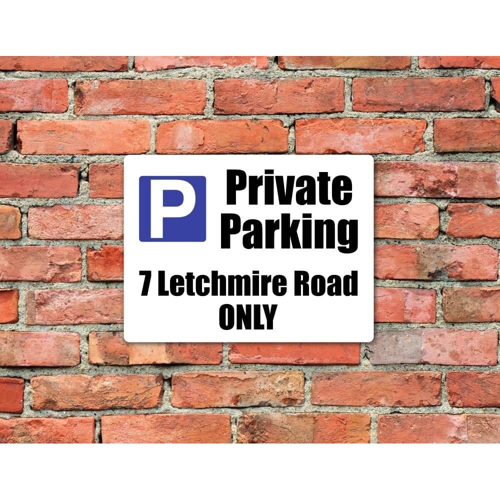 Custom Parking Sign | P Symbol Black Design