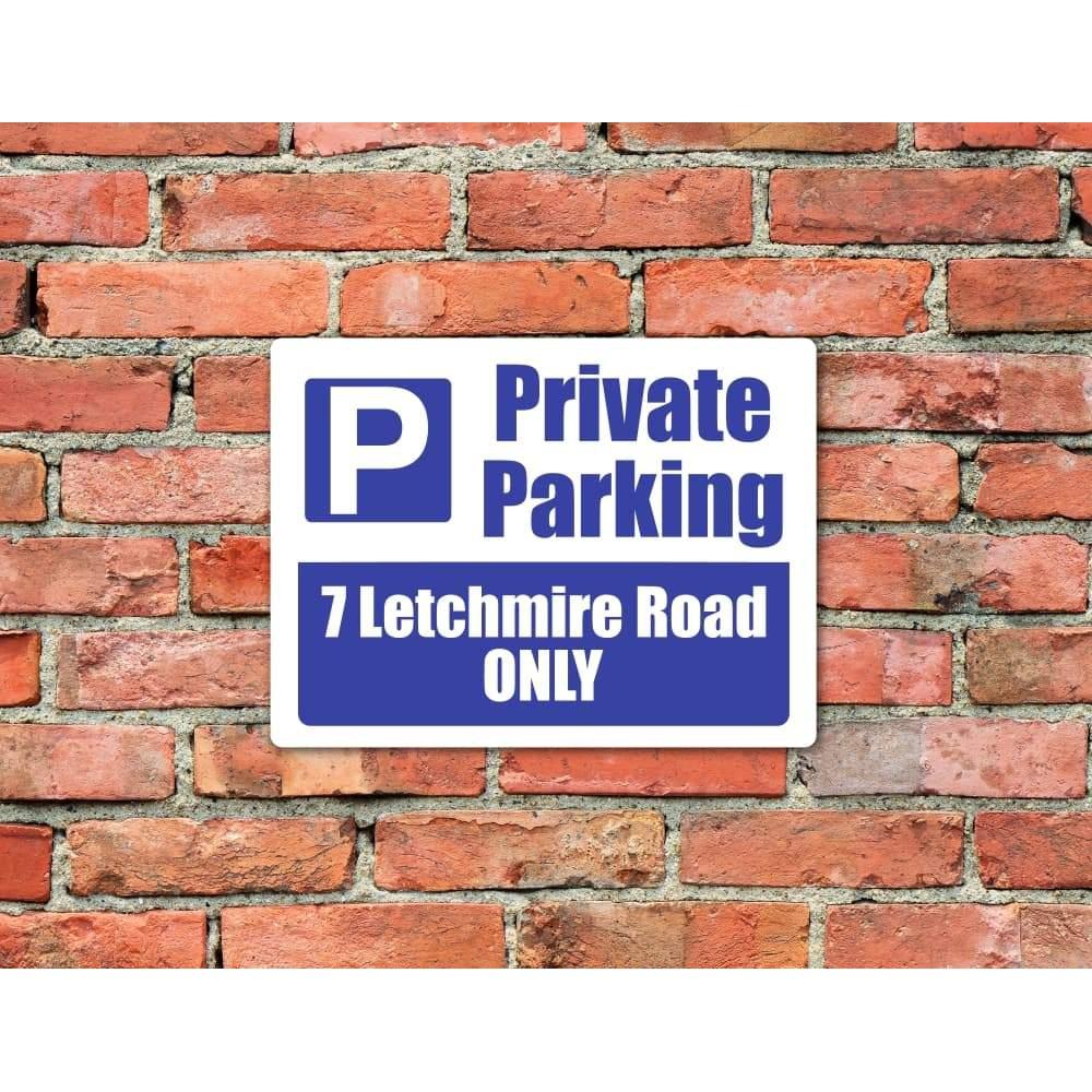 Custom Parking Sign | P Symbol Blue Design