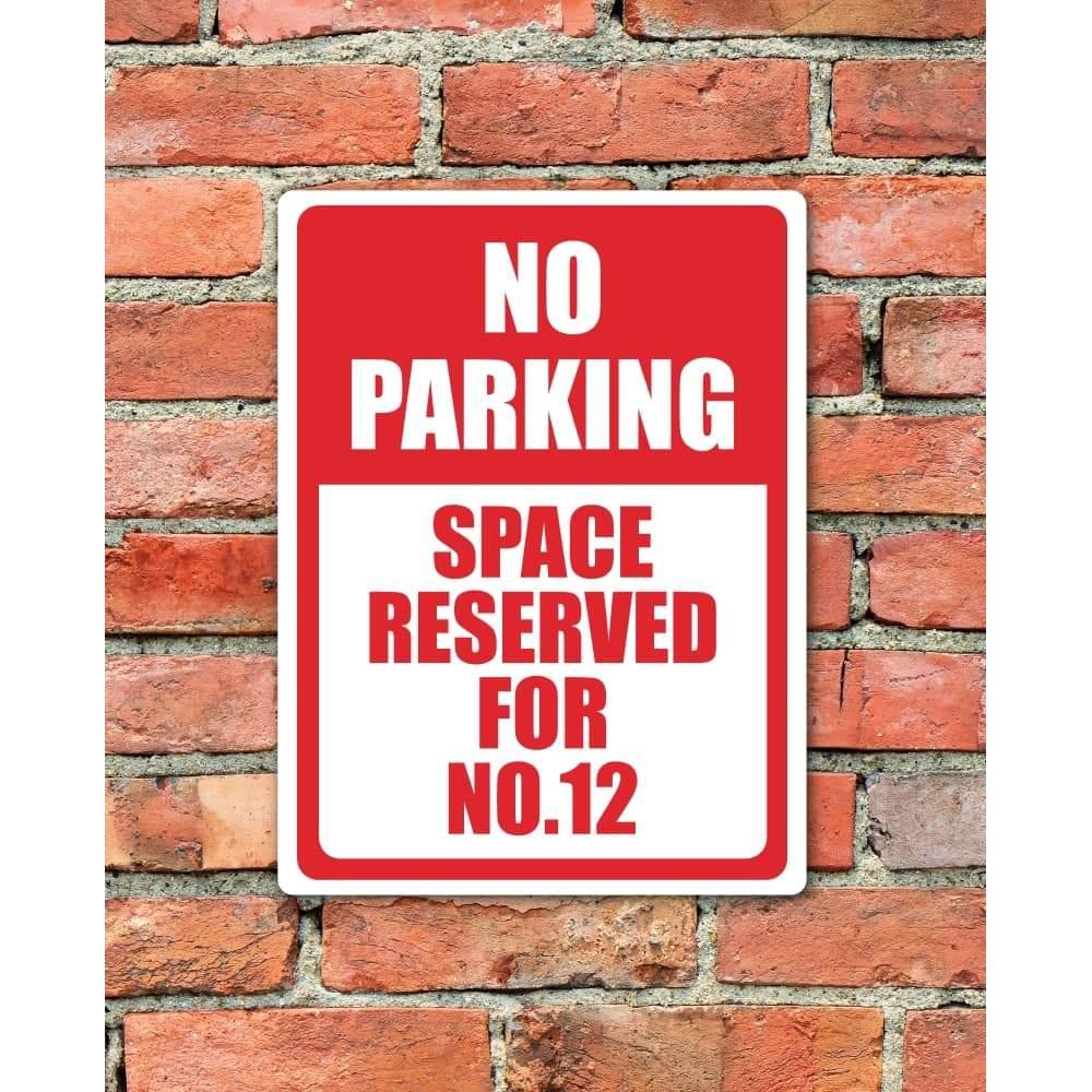 Custom Parking Sign | Red Header