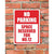 Custom Parking Sign | Red Header