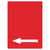 Custom Red Parking Sign Left Arrow