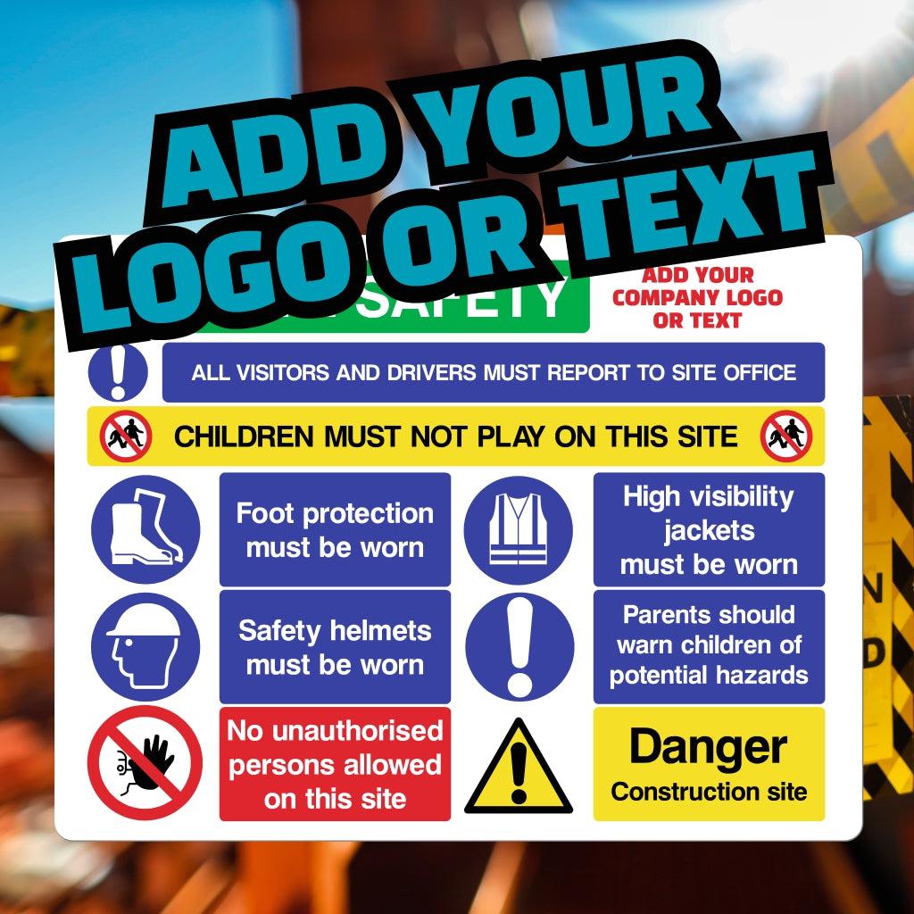 Custom Site Safety Sign | Multi-Message