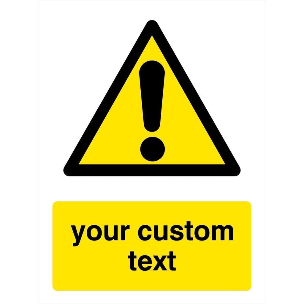 Custom Warning Sign Portrait