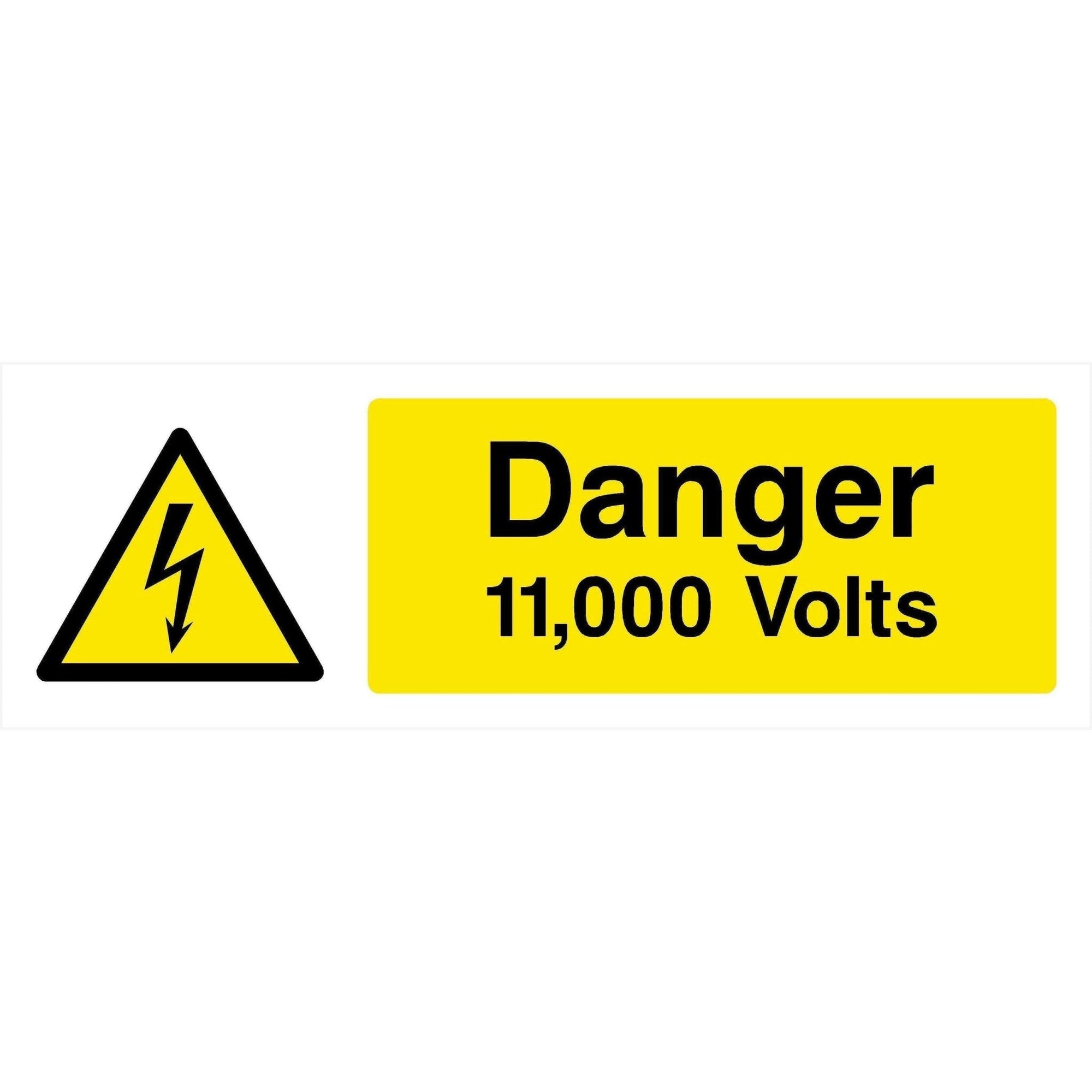 Danger 11.000 Volts Sign