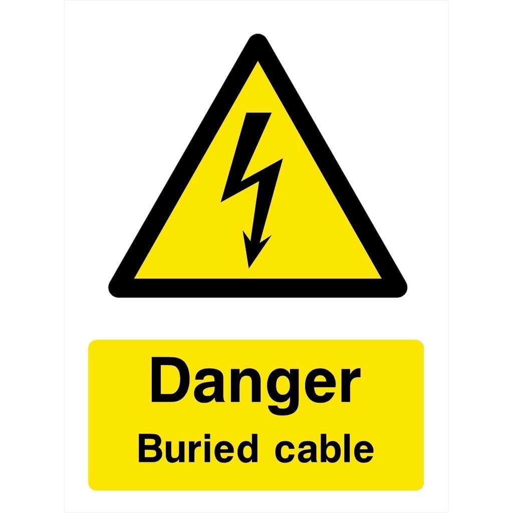 Danger Buried Cable Sign