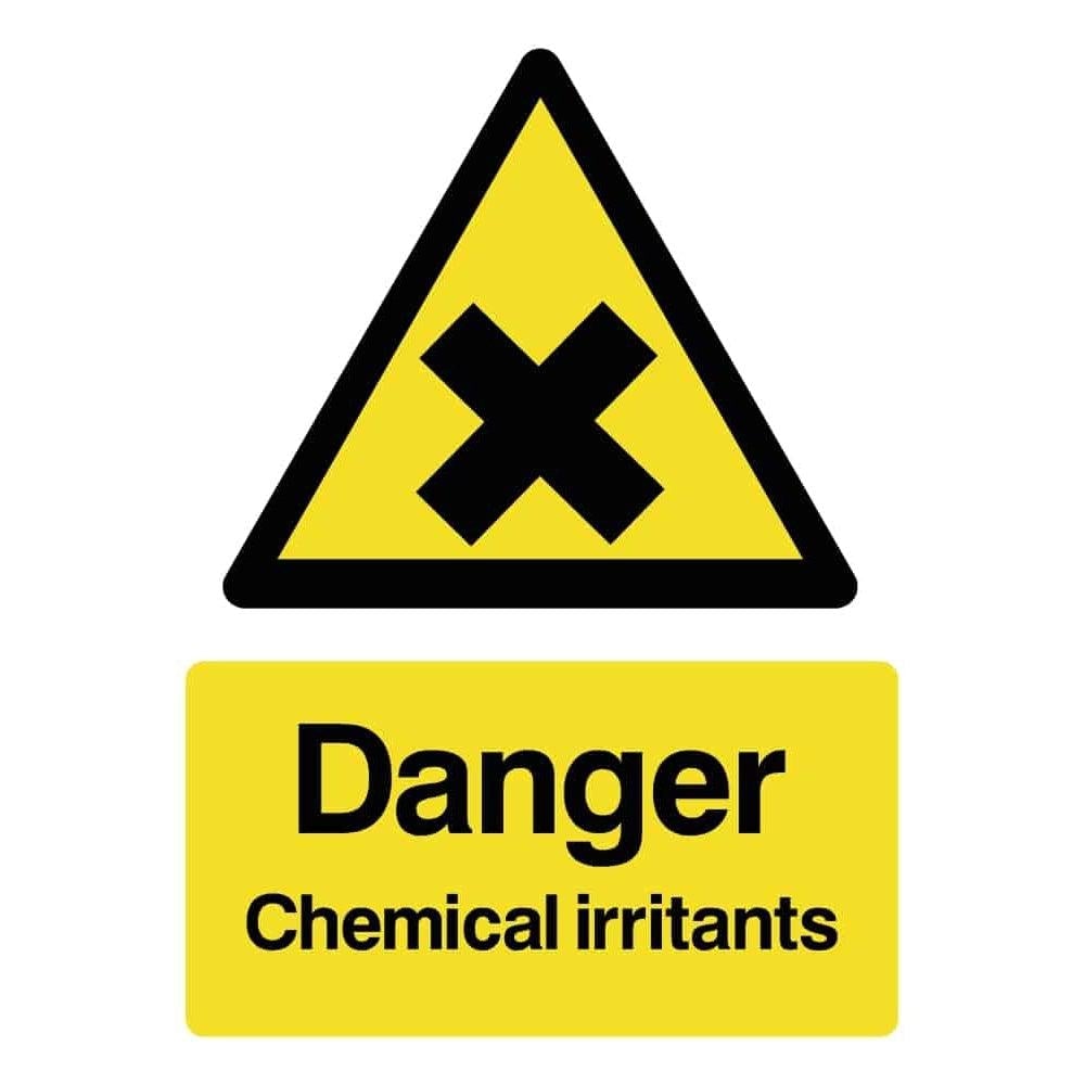 Danger Chemical Irritants Sign