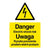 Danger Electric Shock Risk Sign (Polish)