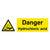 Danger Hydrochloric Acid Sign