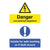 Danger Live Electrical Equipment Isolate For Safe Working Sign