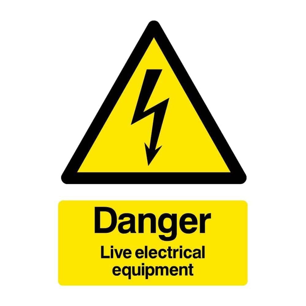 Danger Live Electrical Equipment Sign