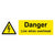 Danger Live Wires Overhead Sign