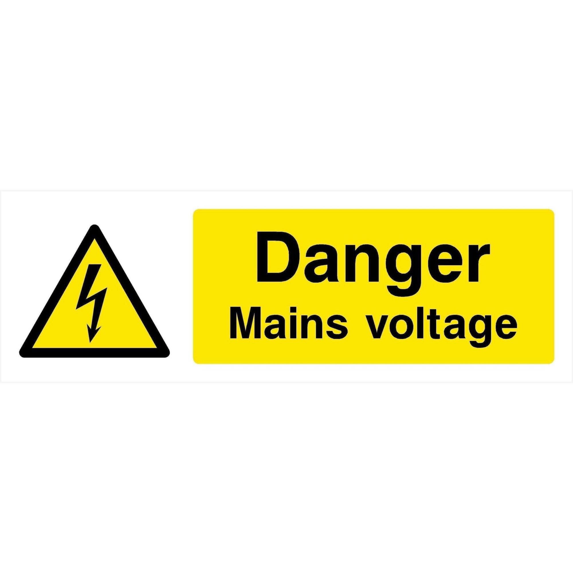 Danger Mains Voltage Sign