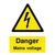 Danger Mains Voltage Sign