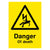 Danger Of Death Yellow Sign