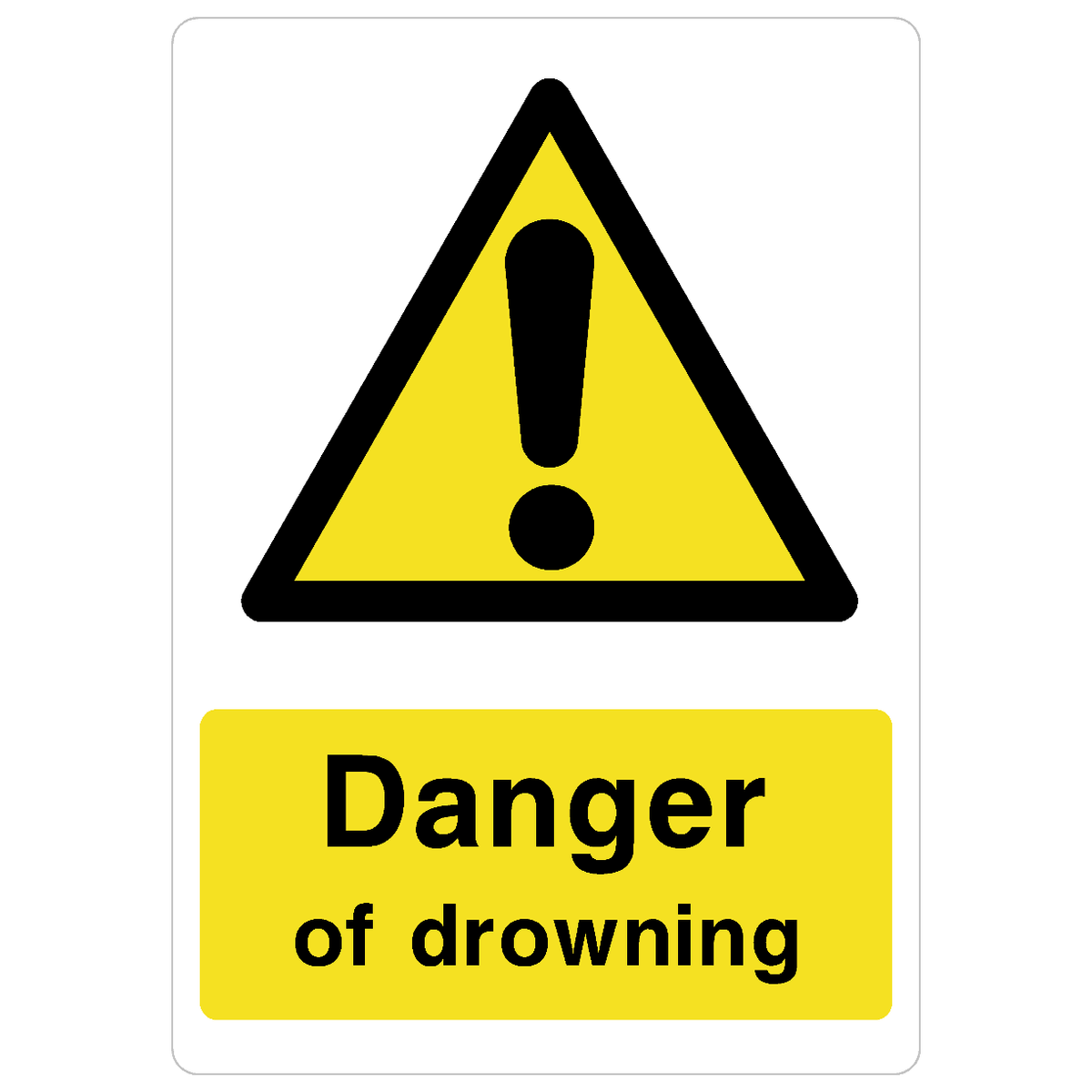 Danger Of Drowning Sign
