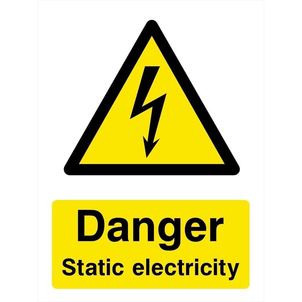 Danger Static Electricity Sign