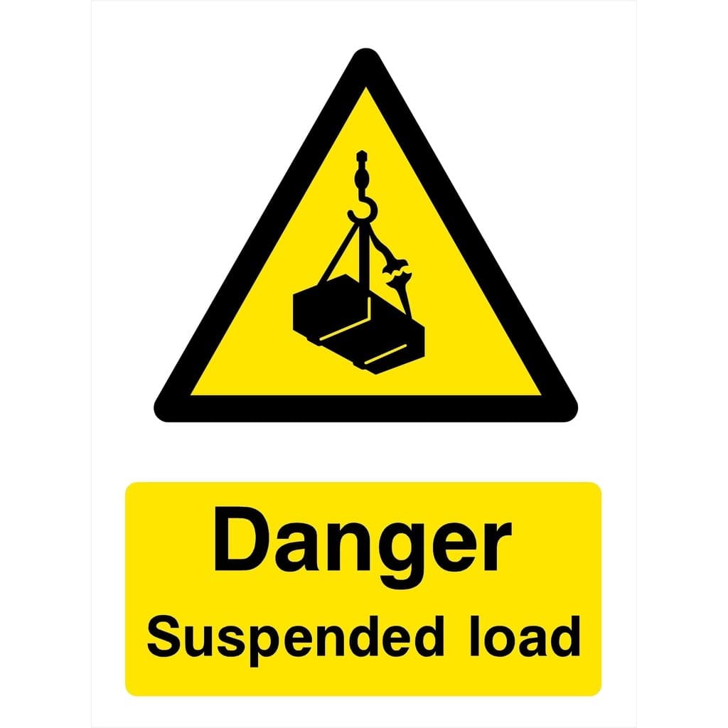 Danger Suspended Load Sign