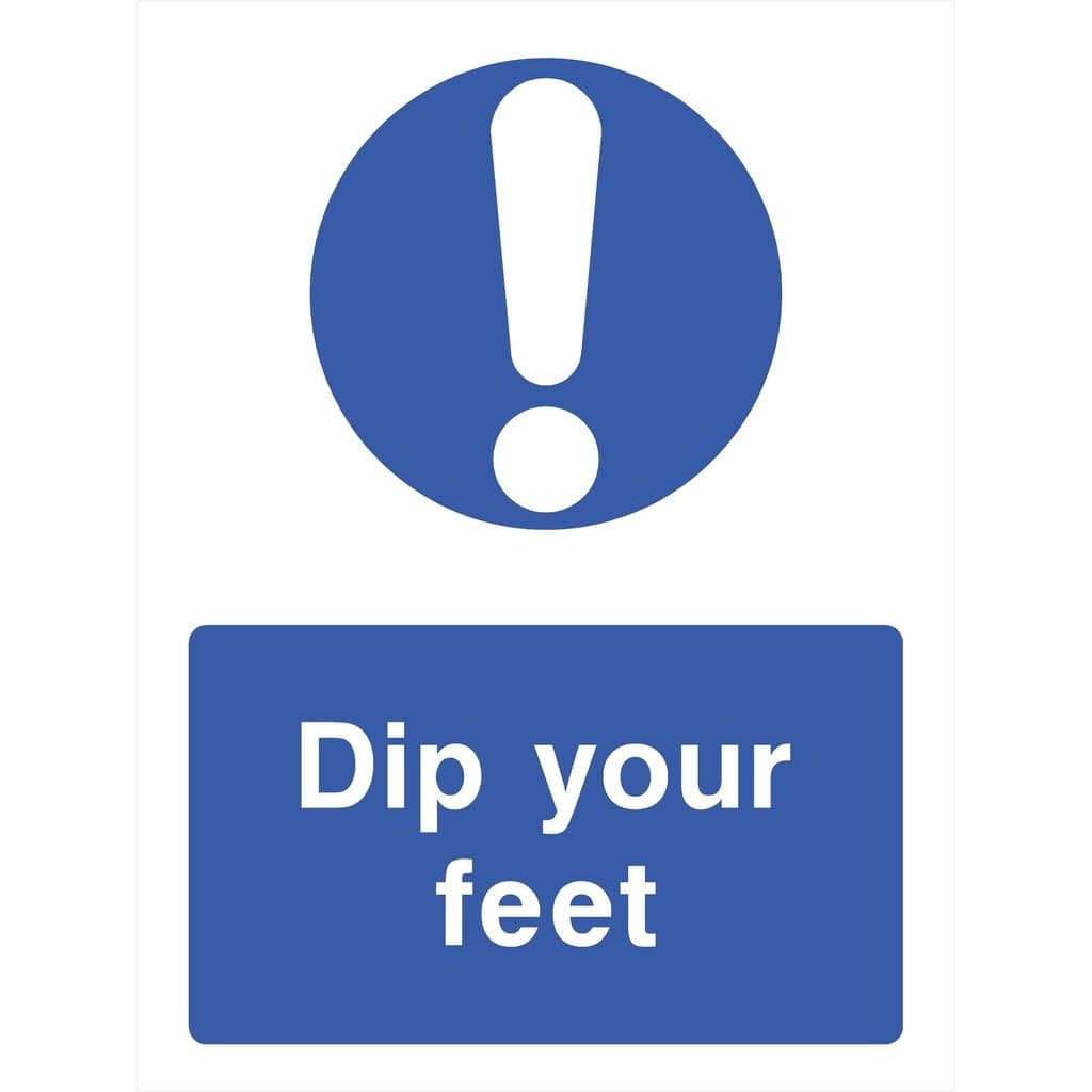 Dip Your Feet Sign