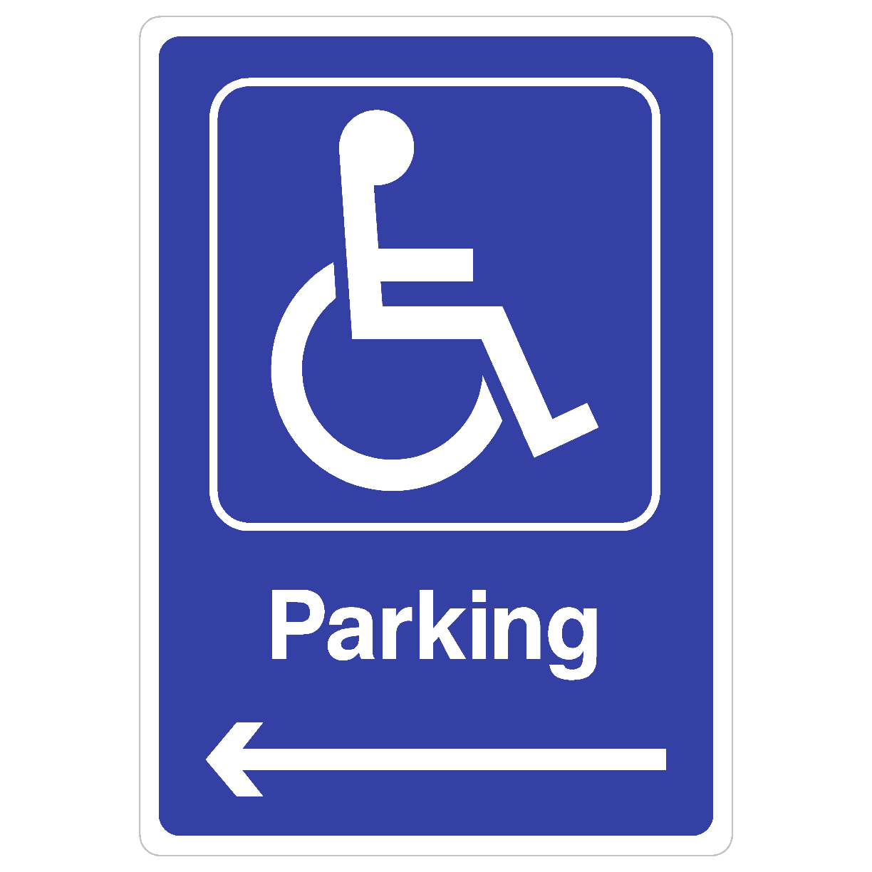 Disabled Parking Left Sign