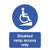 Disabled Ramp Access Only Sign