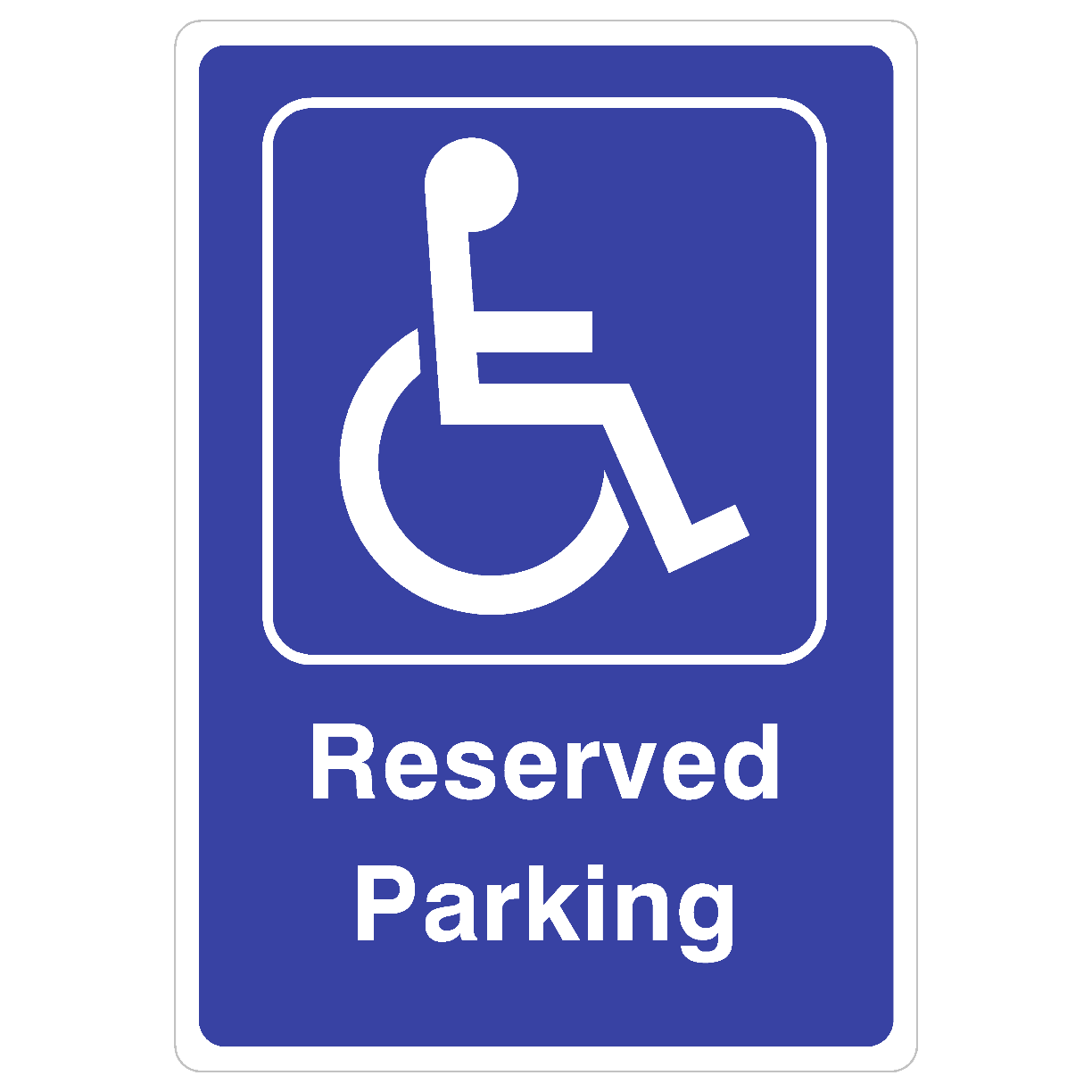 Disabled Reserved Parking Sign