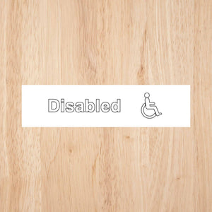 Disabled Toilet Standard Sign