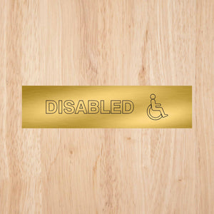 Disabled Toilet Standard Sign | CAPS