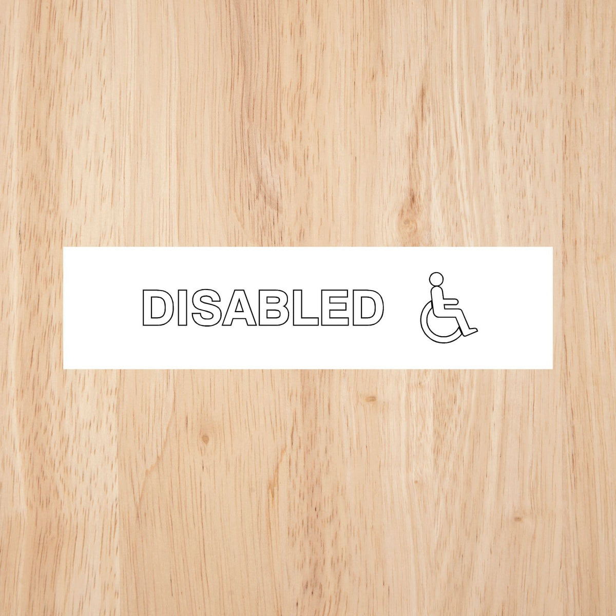 Disabled Toilet Standard Sign | CAPS