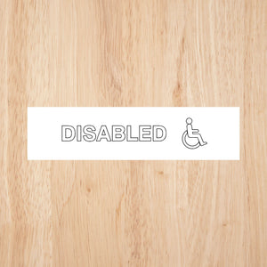 Disabled Toilet Standard Sign | CAPS