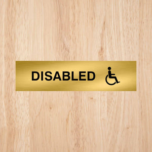 Disabled Toilet Standard Sign | CAPS