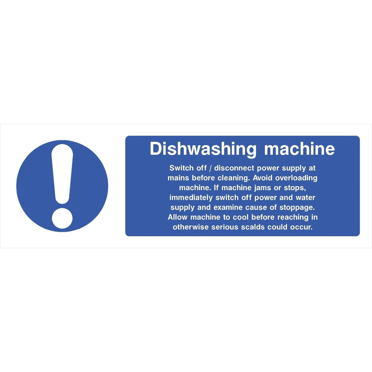 Dishwashing Machine Sign