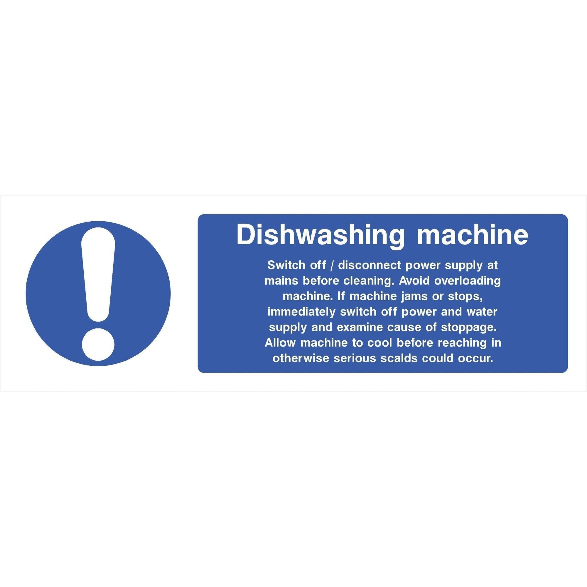 Dishwashing Machine Sign