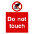 Do Not Touch Sign