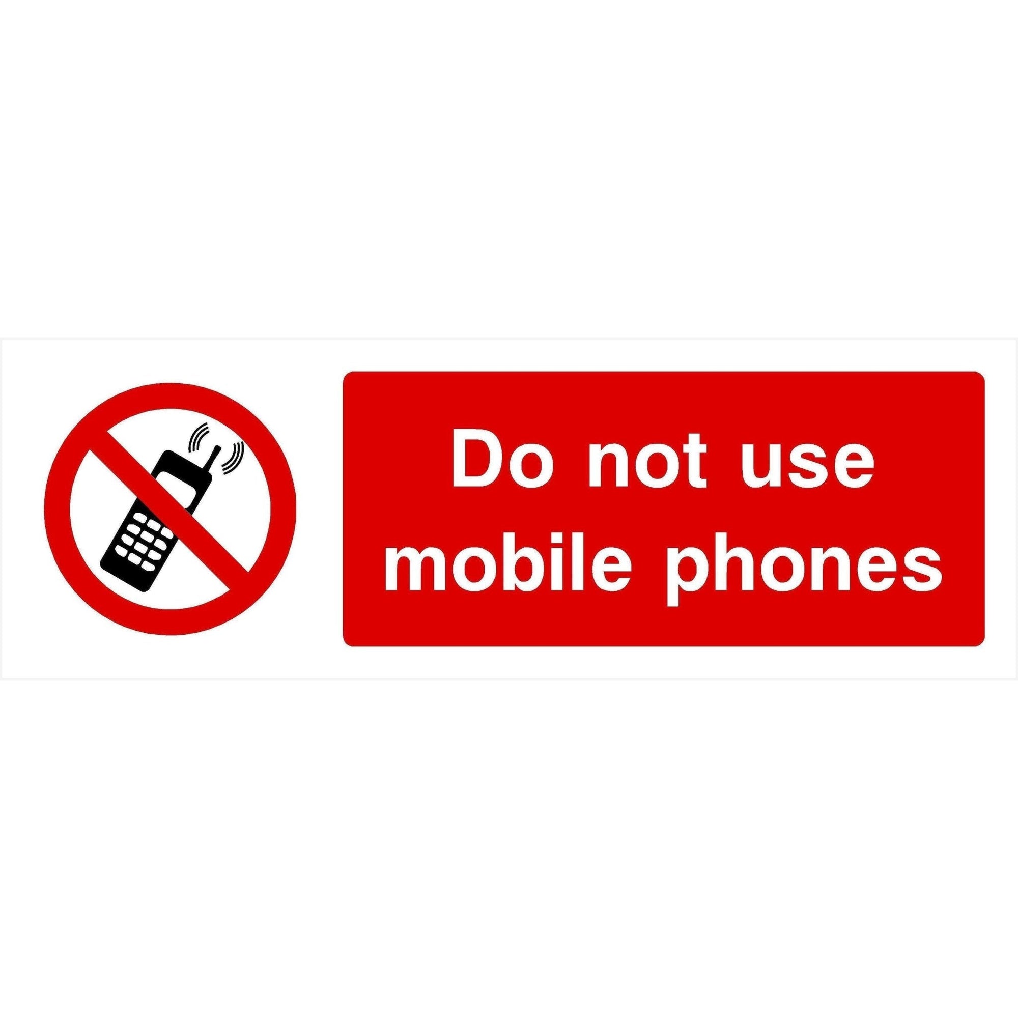 Do Not Use Mobile Phones Sign Landscape