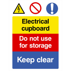 Electrical Cupboard Warning Sign