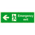 Emergency Exit Sign Left Arrow