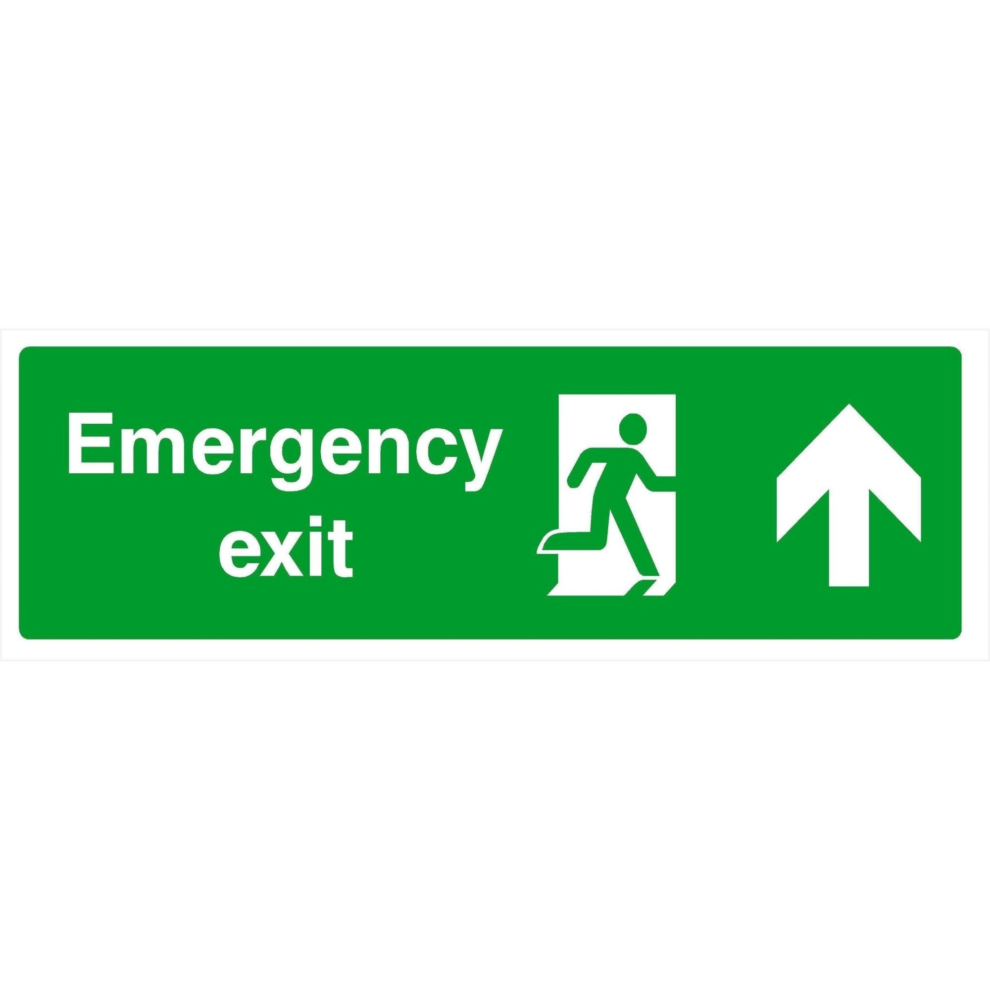 Emergency Exit Sign Up Arrow