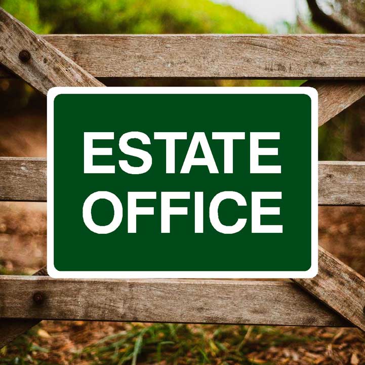 Estate Office Sign