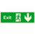 Exit Sign Down Arrow