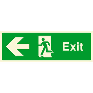 Exit Sign Left Arrow