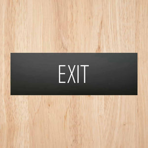 Exit Sign Midnight Black Landscape