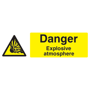 Explosive Atmosphere Danger Sign