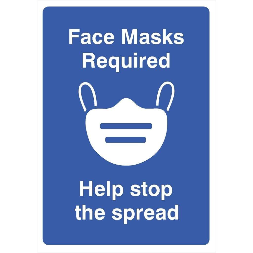 Face Masks Required Sign