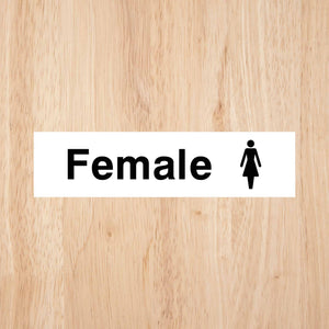 Female Toilet Standard Sign